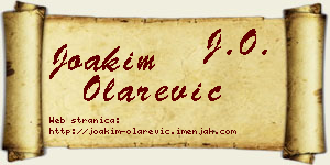 Joakim Olarević vizit kartica